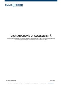 Copertina Dichiarazione di Accessibilità